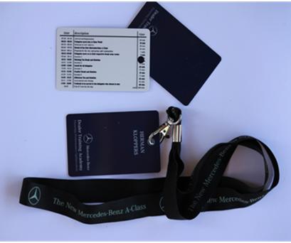 Cards with lanyards